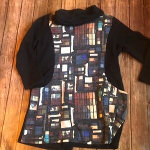 C'Melodie Cowl Neck Sweater Dress Sz L